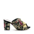 Sole Society Sole Society Cezanne Ovesized Buckle Mule - Gold Embroidery
