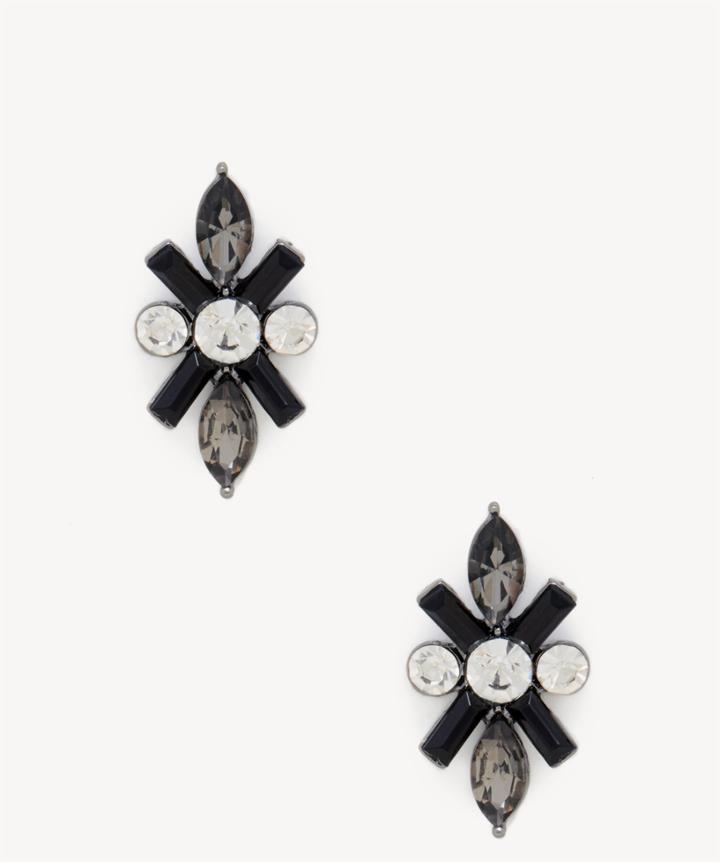 Sole Society Sole Society Crystal Crossover Stud Earrings