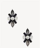 Sole Society Sole Society Crystal Crossover Stud Earrings
