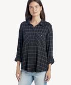 Sanctuary Sanctuary Women's Steady Boyfriend Shirt In Color: Window Pane Size Xs From Sole Society