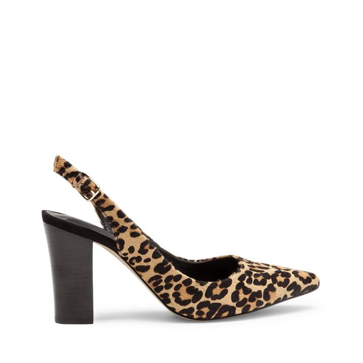Sole Society Sole Society Kaydan Slingback Block Heel Pump - Leopard-5
