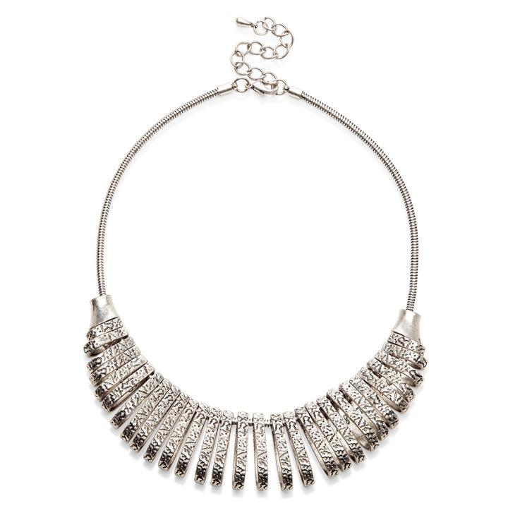 Sole Society Sole Society Crescent Statement Necklace - Silver
