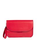 Sole Society Sole Society Tam Vegan Front Flap Wristlet - Lipstick Red-one Size