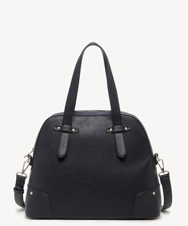 Sole Society Women's Christie Vegan Leather Studded Satchel In Color: Black Bag From Sole Society