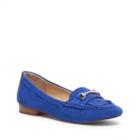 Sole Society Sole Society Ellison Suede Loafer - Bright Blue-8.5