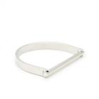 Sole Society Sole Society Modern Metal Bangle - Silver-one Size