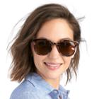 Sole Society Sole Society Charley Basic Sunglasses W/ Metal Detail - Tortoise-one Size