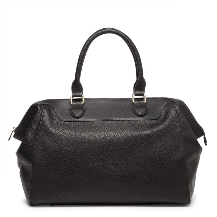 Sole Society Sole Society Porter Large Vegan Satchel - Black-one Size