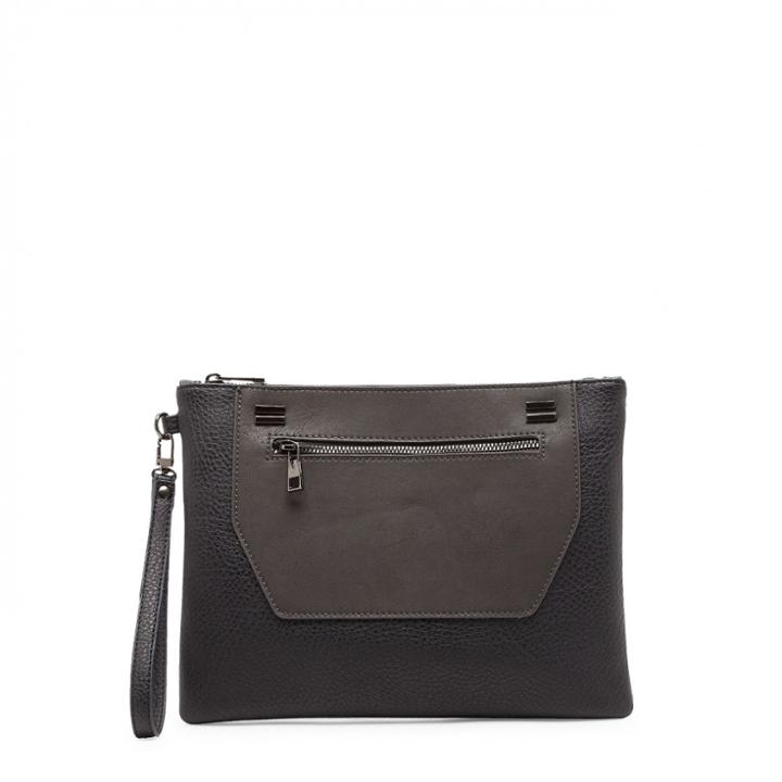 Sole Society Sole Society Nolan Oversize Vegan Clutch - Slate-one Size