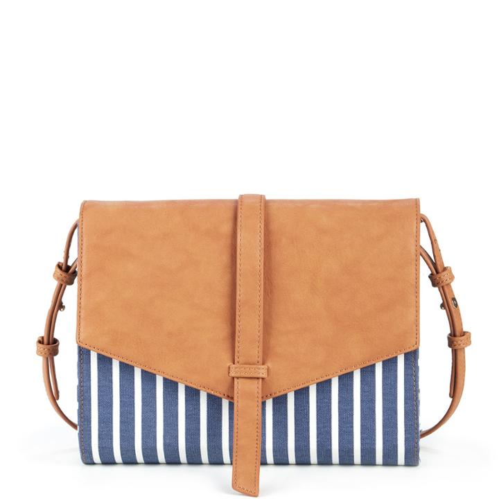 Sole Society Sole Society Carlisle Pinstripe Crossbody - Denim