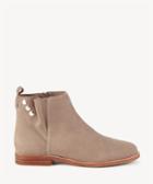 Sole Society Sole Society Barbora Pleated Flats Bootie Taupe Size 5 Suede