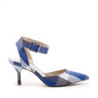 Sole Society Sole Society Olyvia Halo Ankle Strap Pump - Blue Multi-9.5