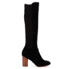 Sole Society Sole Society Allegra Fringe Tall Boot - Black