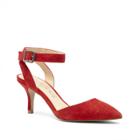 Sole Society Sole Society Olyvia Halo Ankle Strap Pump - Red-5.5