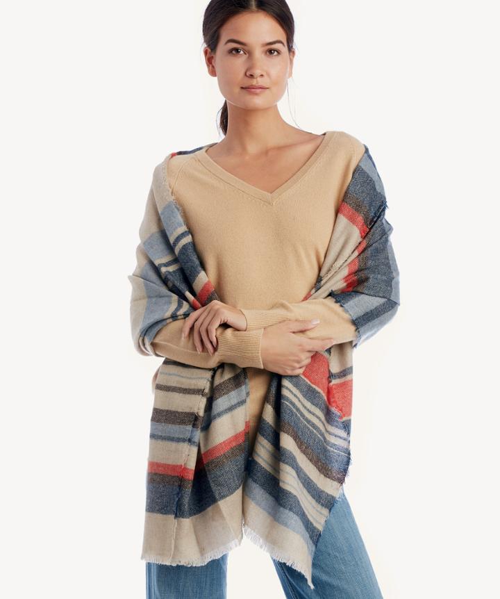 Sole Society Sole Society Wool Blend Stripe Scarf