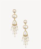 Sole Society Sole Society Victorian Pearl Earrings One Size Os