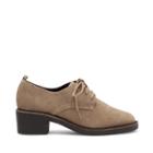 Sole Society Sole Society Breeland Chunky Lace Up Pump - Taupe