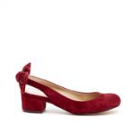Sole Society Sole Society Opal Bow Slingback - Crimson-5