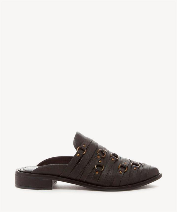 Kelsi Dagger Brooklyn Kelsi Dagger Brooklyn Women's Alchemy Woven Flats Black Size 6 Leather From Sole Society