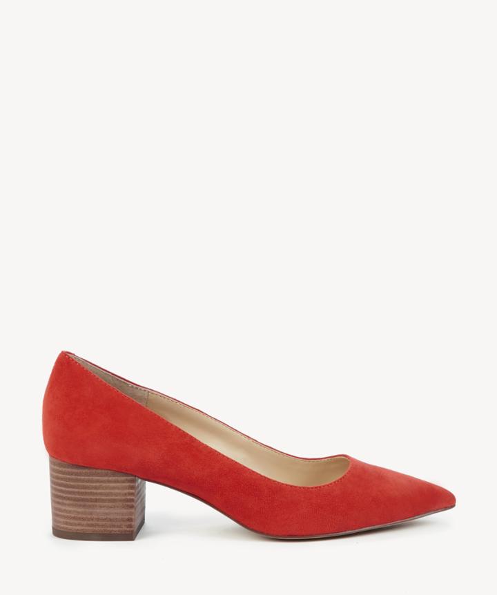 Sole Society Sole Society Andorra Block Heels Pumps Deep Coral Size 5 Haircalf