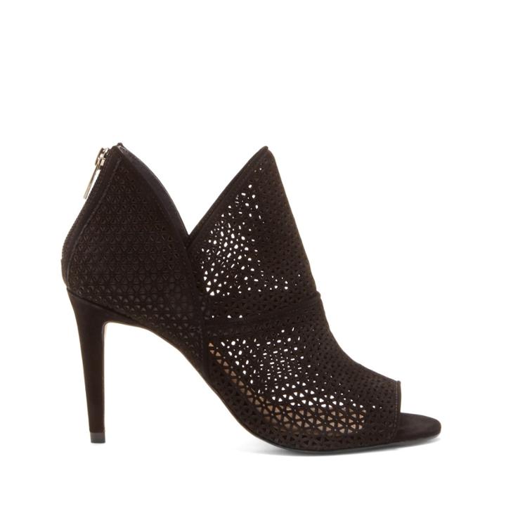 Vince Camuto Vince Camuto Vatena Peep Toe Bootie - Black-5