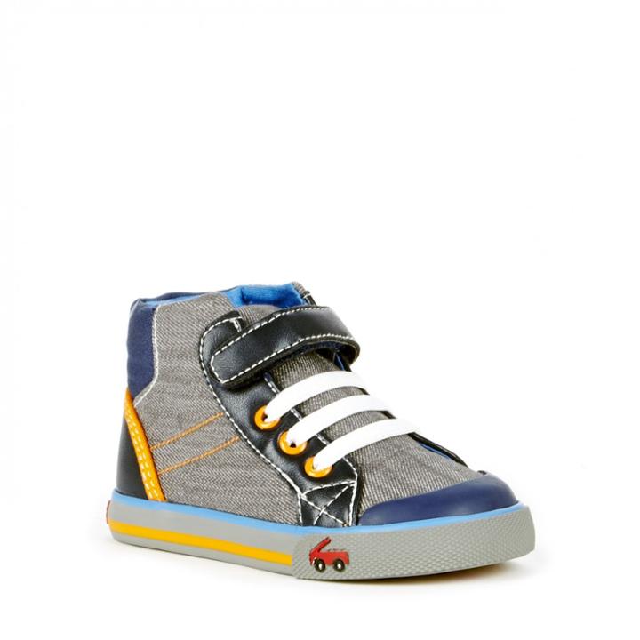 See Kai Run See Kai Run Dane Colorful Sneaker - Gray