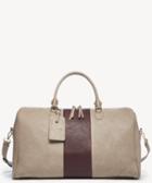Sole Society Women's Robin Vegan Color Block Weekender Taupe Bag Vegan Leather From Sole Society
