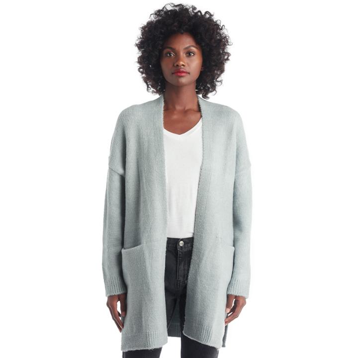 Sole Society Sole Society Long Open Cardigan - Mint