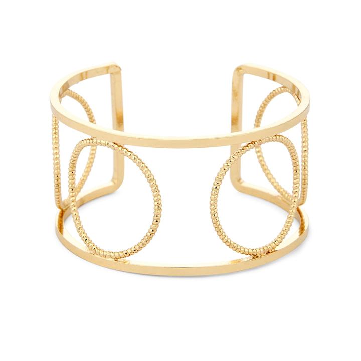 Sole Society Sole Society Circular Cutout Cuff - Gold