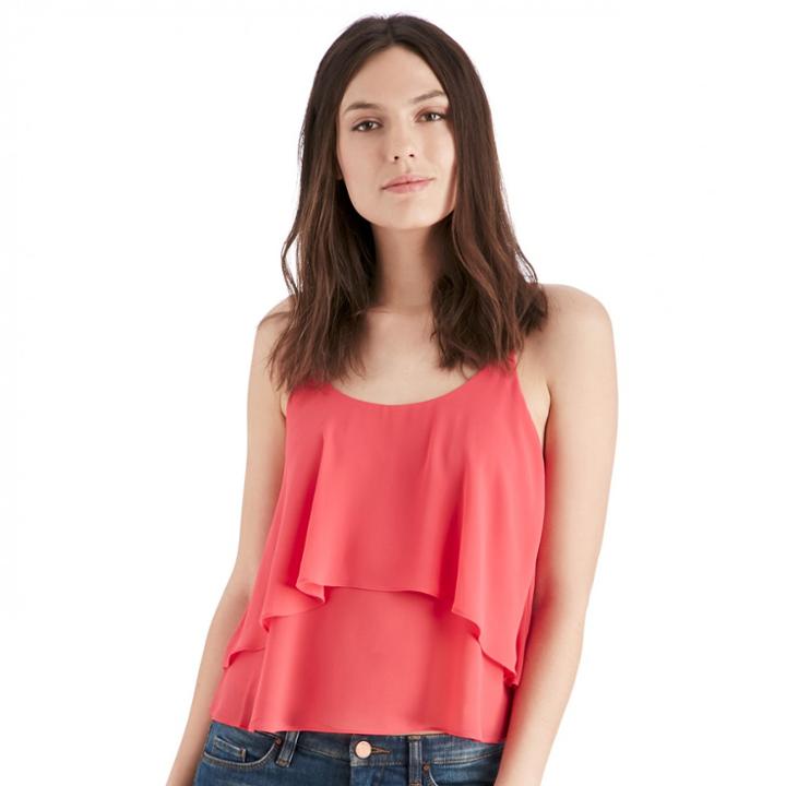 Wayf Wayf Overlay Camisole - Coral-x-small