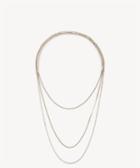 Sole Society Sole Society Dainty Layered Crystal Necklace One Size Os