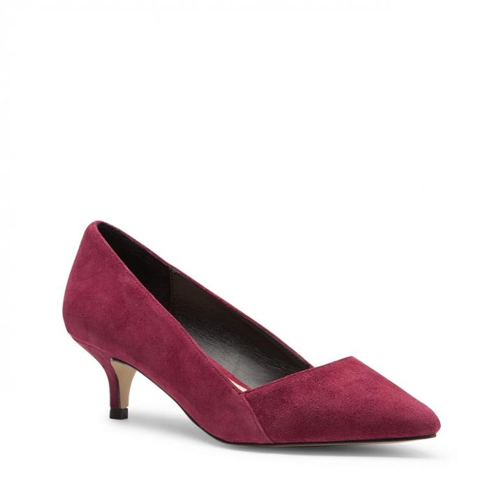 Sole Society Sole Society Desi Kitten Heel Pump - Burgundy