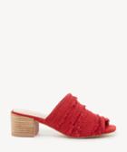 Kelsi Dagger Brooklyn Kelsi Dagger Brooklyn Siegel Mid Heels Slides Red Size 6 Leather Fabric From Sole Society