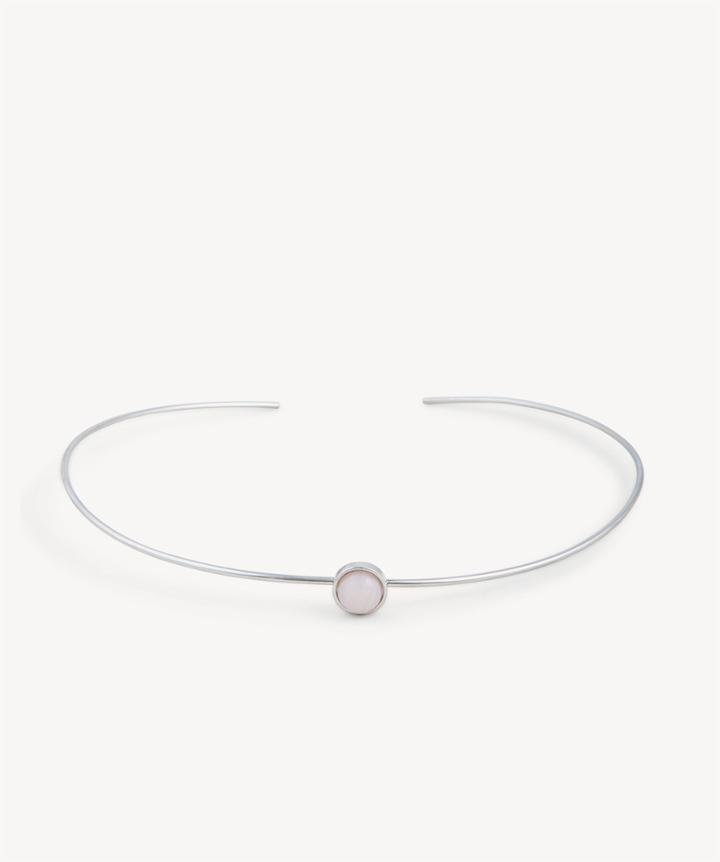 Sole Society Sole Society Dainty Stone Choker Silver One Size Os