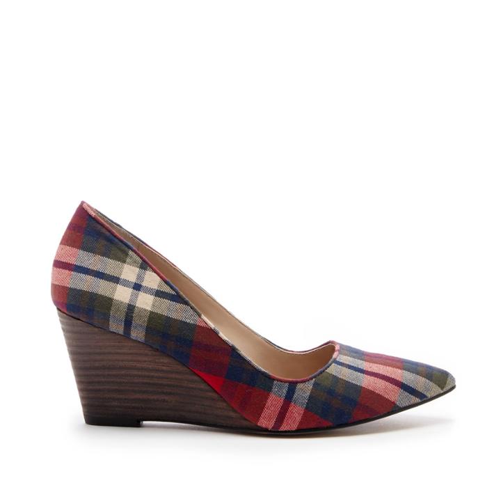 Sole Society Sole Society Juli Mid Heel Wedge - Red Ochre