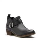 Lucky Brand Lucky Brand Boomer Leather Ankle Bootie - Black-7.5