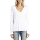 Stylesaint Stylesaint Beechwood Long Sleeved V-neck Tee - White