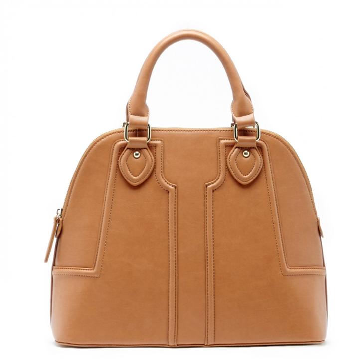 Sole Society Sole Society Marlow Vegan Structured Dome Satchel - Cognac