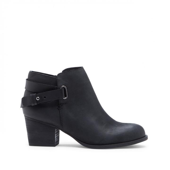 Sole Society Sole Society Angie Wrap Around Buckle Bootie - Black-5.5