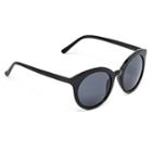 Sole Society Sole Society Perrie Oversize Thick Round Sunglasses - Black