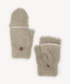 Sole Society Women's Solid Pop Top Mittens With Contrast Trim Sage One Size Acrylic From Sole Society