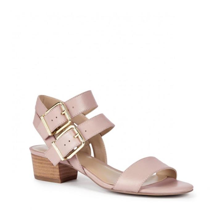 Sole Society Sole Society Christine Stacked Mini Heel - French Taupe-8