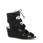 Dolce Vita Dolce Vita Louise Lace-up Wedge Sandal - Black-6