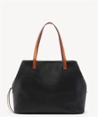 Sole Society Sole Society Miller Oversize Tote Black Faux Leather