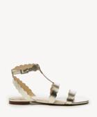 Sole Society Sole Society Maladee T- Strap Flat Sandal - Totes Gold-5