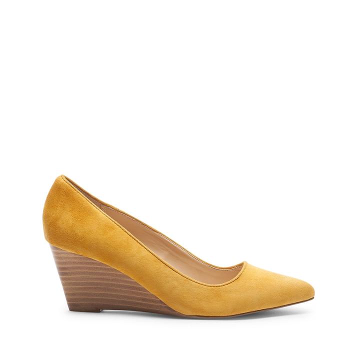 Sole Society Sole Society Juli Mid Heel Wedge - Mustard