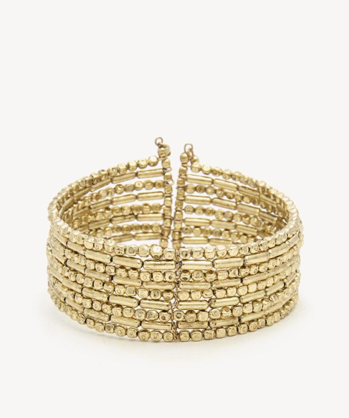 Sole Society Sole Society Artisanal Beaded Bracelet - Gold-one Size