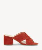 Vince Camuto Vince Camuto Stania Criss Cross Sandals Red Hot Rio Size 5 Suede From Sole Society