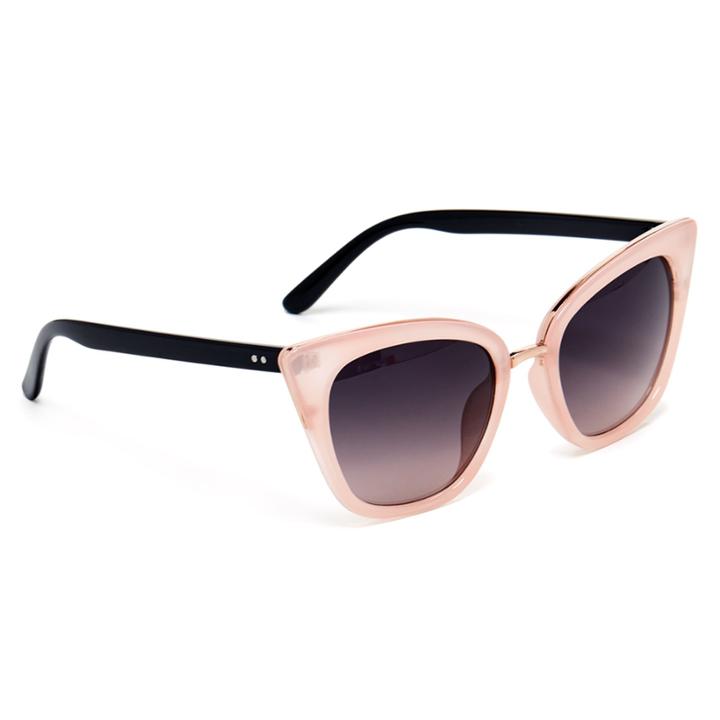 Sole Society Sole Society Pearl Frosted Cat Eye Sunglasses - Light Pink