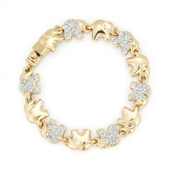 Sole Society Sole Society Delicate Elephant Bracelet - Gold-one Size